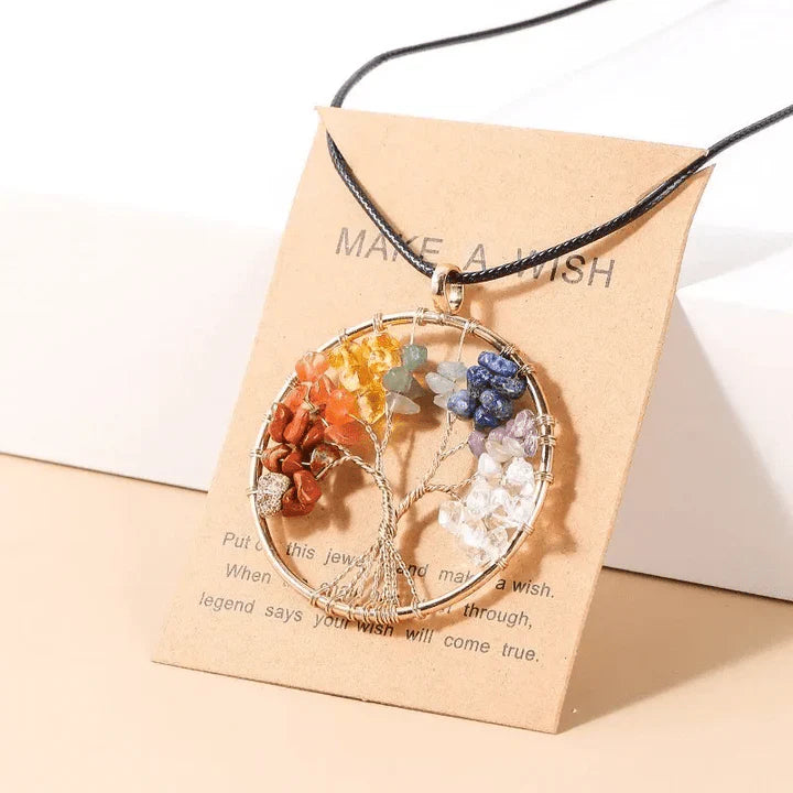 Bohemian Tree of Life Pendant Necklace - Pexav