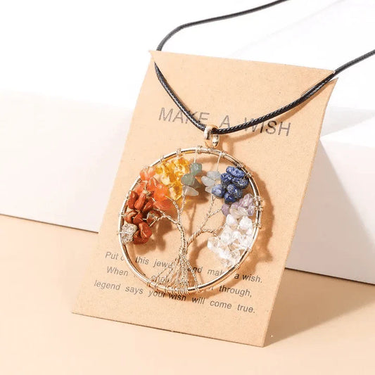 Bohemian Tree of Life Pendant Necklace - Pexav