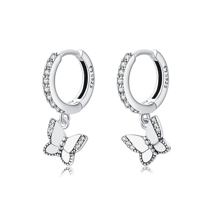 Sparkling Wing Dangle Earrings - Pexav