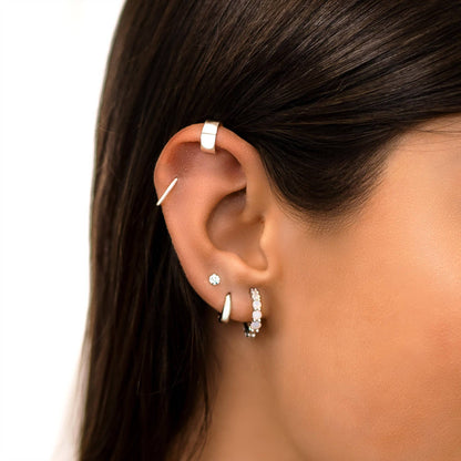 Shining Mini Earrings - Mira-Gold-0.12 in-Nora Luxe