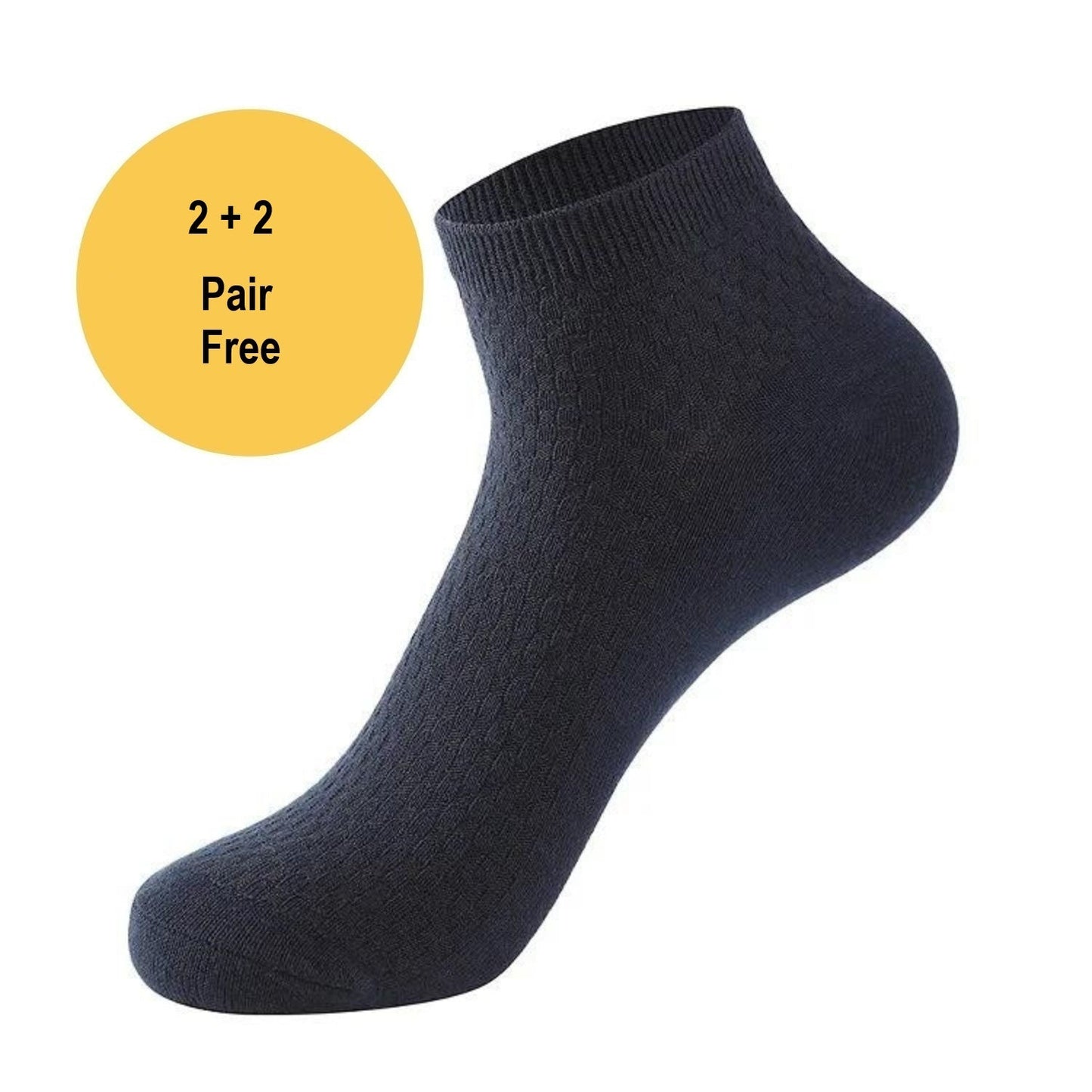 Short Bamboo Socks - BambooFeet-Black-1x Pair (+1 Free)-5.5 - 8.0-Nora Luxe