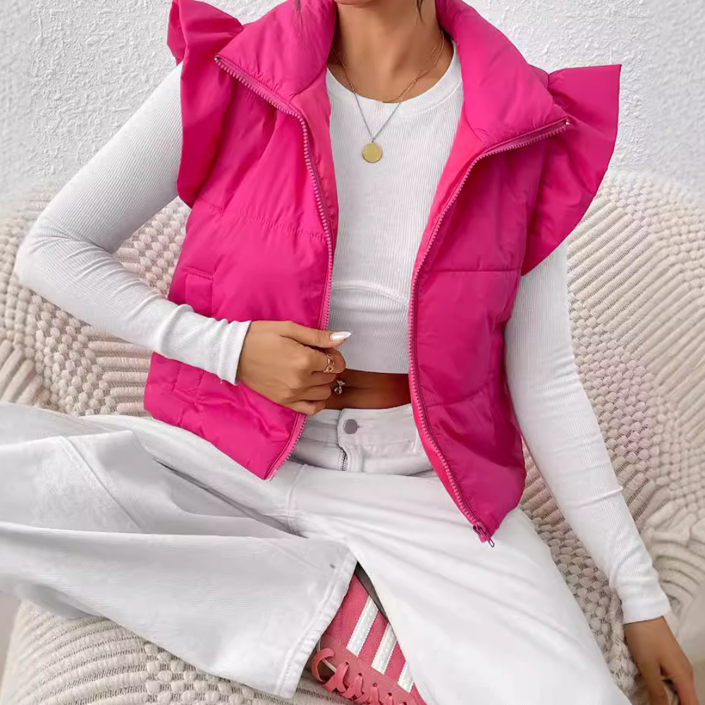 Slim Filled Ladies' Vest - Romy - Pexav