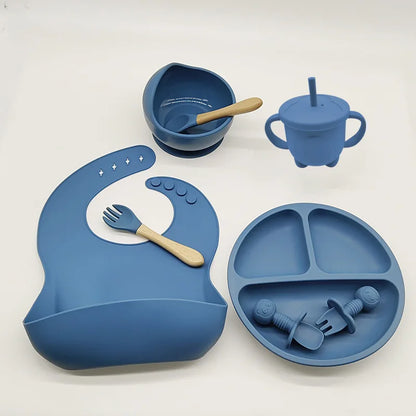 Soft Baby Feeding Set with Silicone Utensils - Pexav