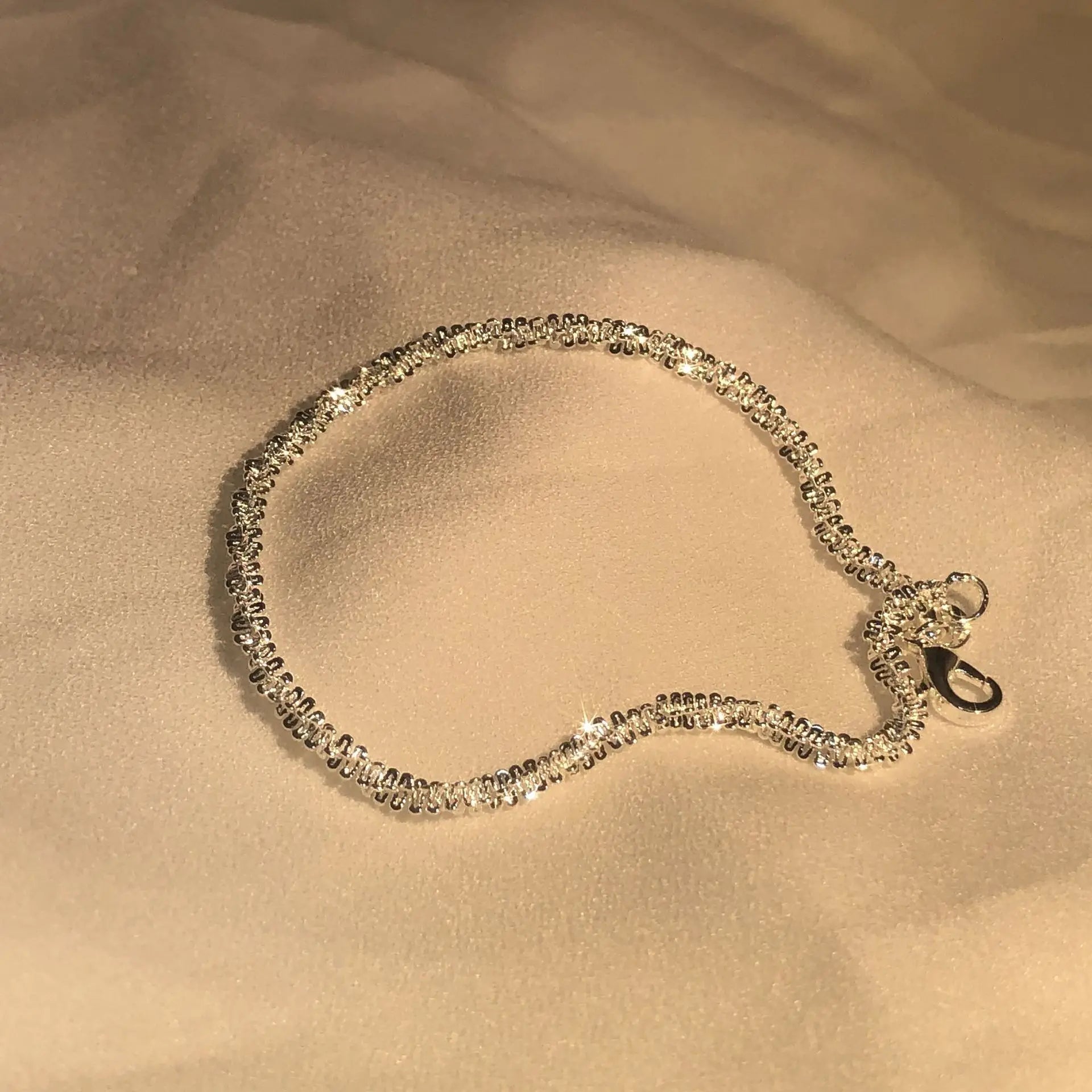 Silver Liquid Shine Bracelet | Elegant Women's Jewellery-Nora Luxe