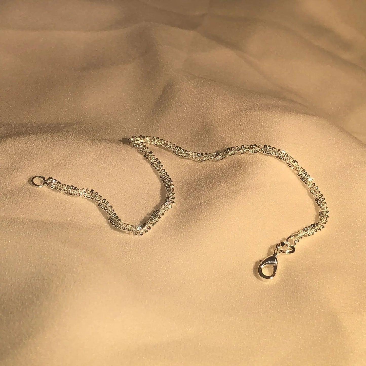 Silver Liquid Shine Bracelet | Elegant Women's Jewellery-Nora Luxe