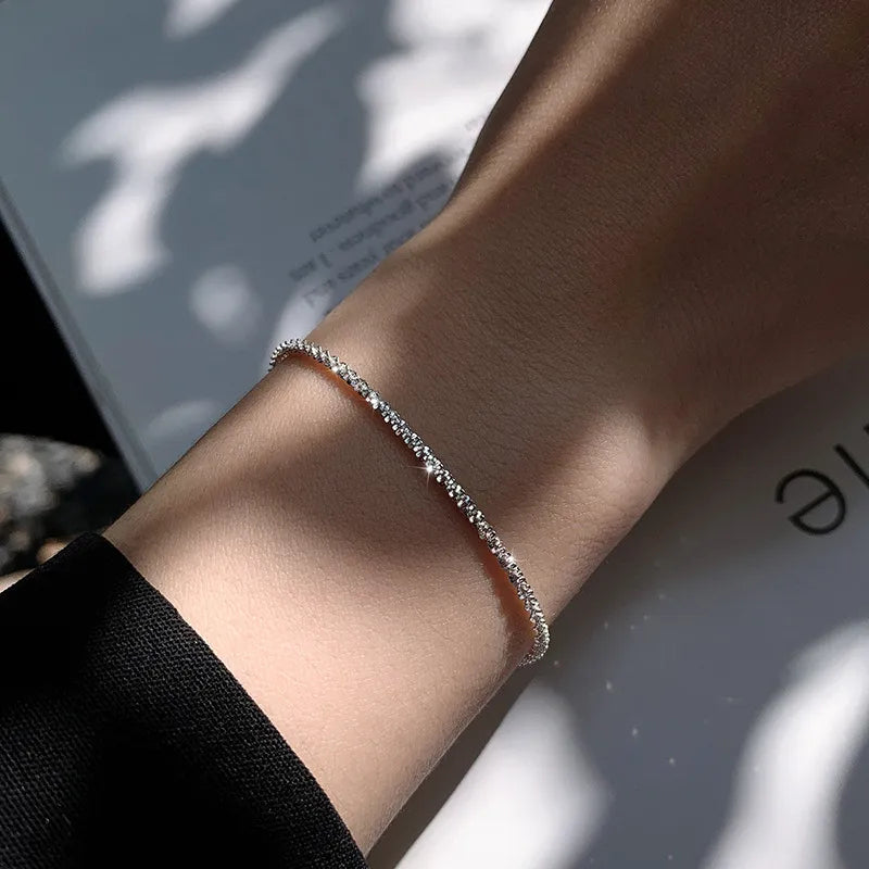 Sparkling Silver Women's Bracelet - Pexav