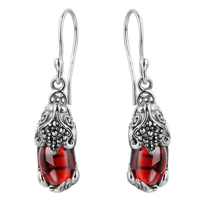 Silver Mythical Creature Earrings - Aelora-White-Nora Luxe