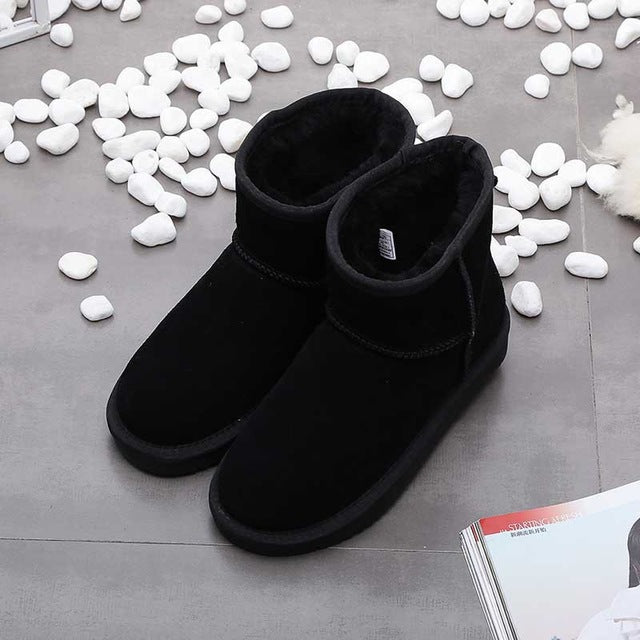 Waterproof Tall Leather Women's Winter Boots - Pexav