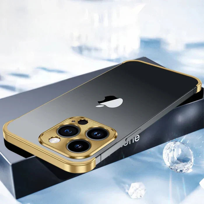 Slim and Robust iPhone Case - StealthShield-Gold-iPhone 15 Pro Max-Nora Luxe