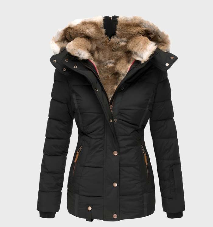 Warm Fit Women's Parka Jacket with Hood - Pexav