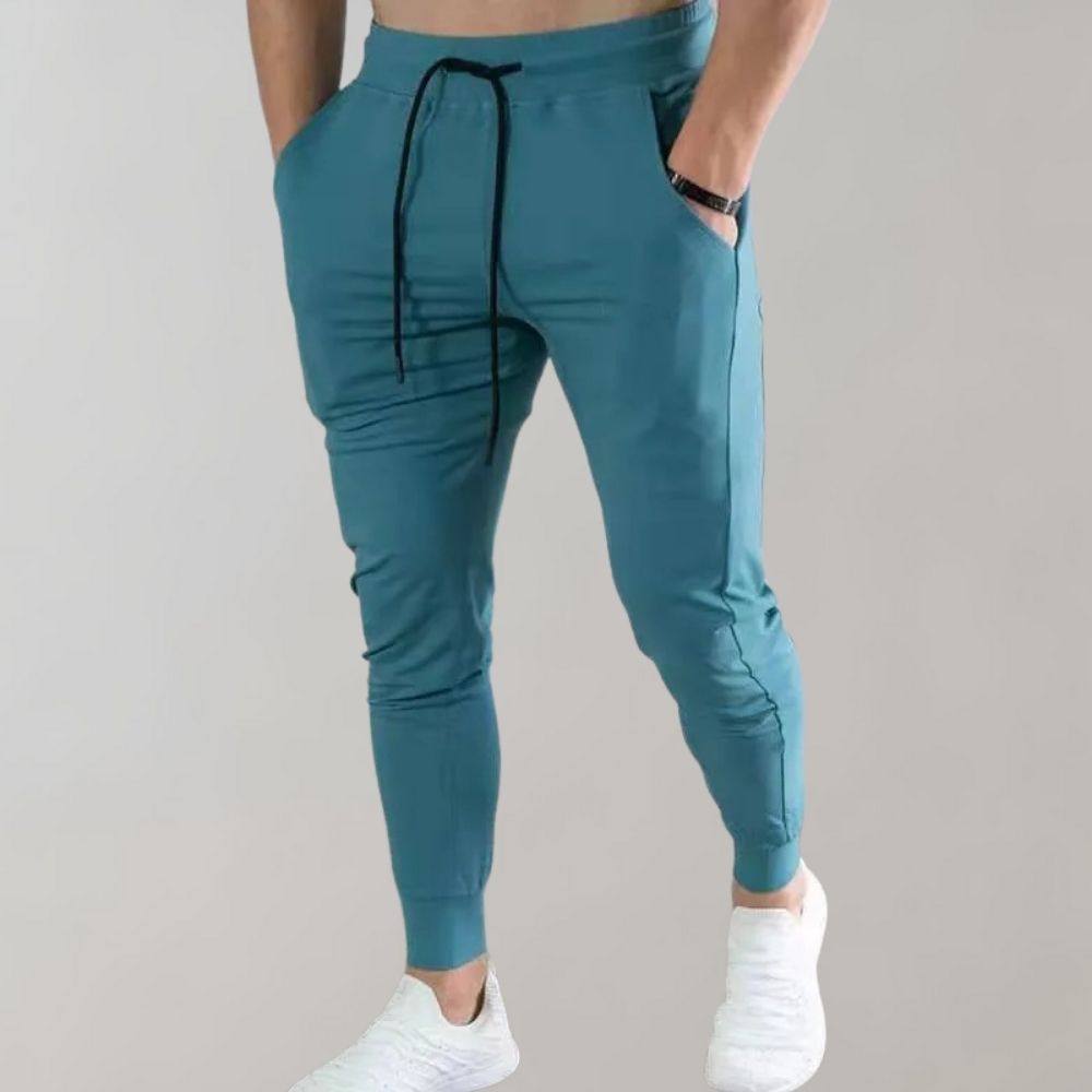 Slim Fit Men’s Jogging Trousers - Orion-Blue-M-Nora Luxe