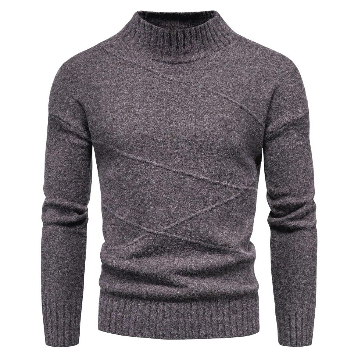 Fitted Crew Neck Men's Sweater Orion - Pexav