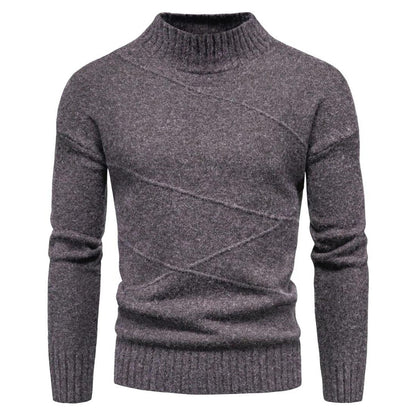 Fitted Crew Neck Men's Sweater Orion - Pexav