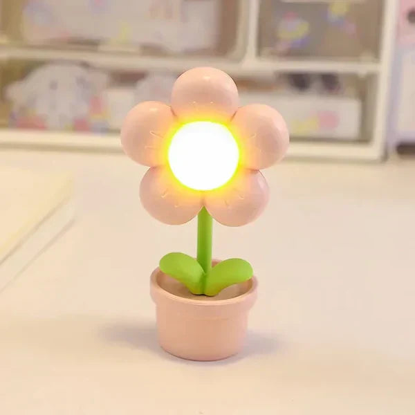 Delicate Floral Calming Desk Lamp - Pexav