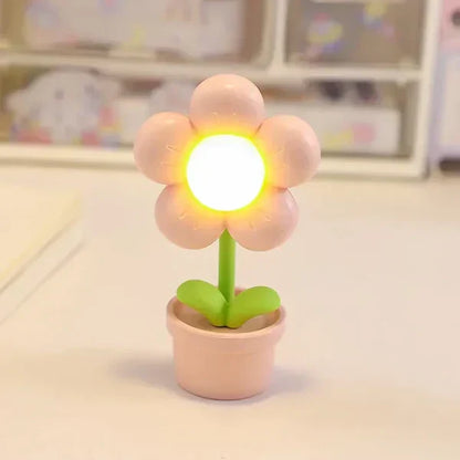 Delicate Floral Calming Desk Lamp - Pexav