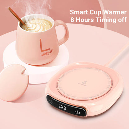 Smart Cup Warmer for Hot Beverages - WarmSip-White-USB-Nora Luxe