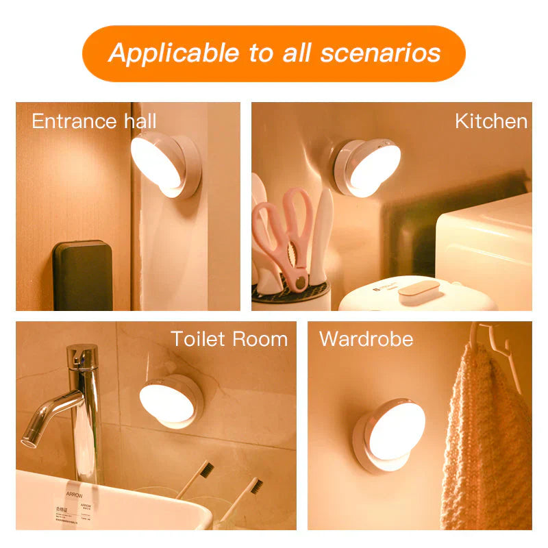 Smart Motion Sensor Night Light - Elara-White-Nora Luxe