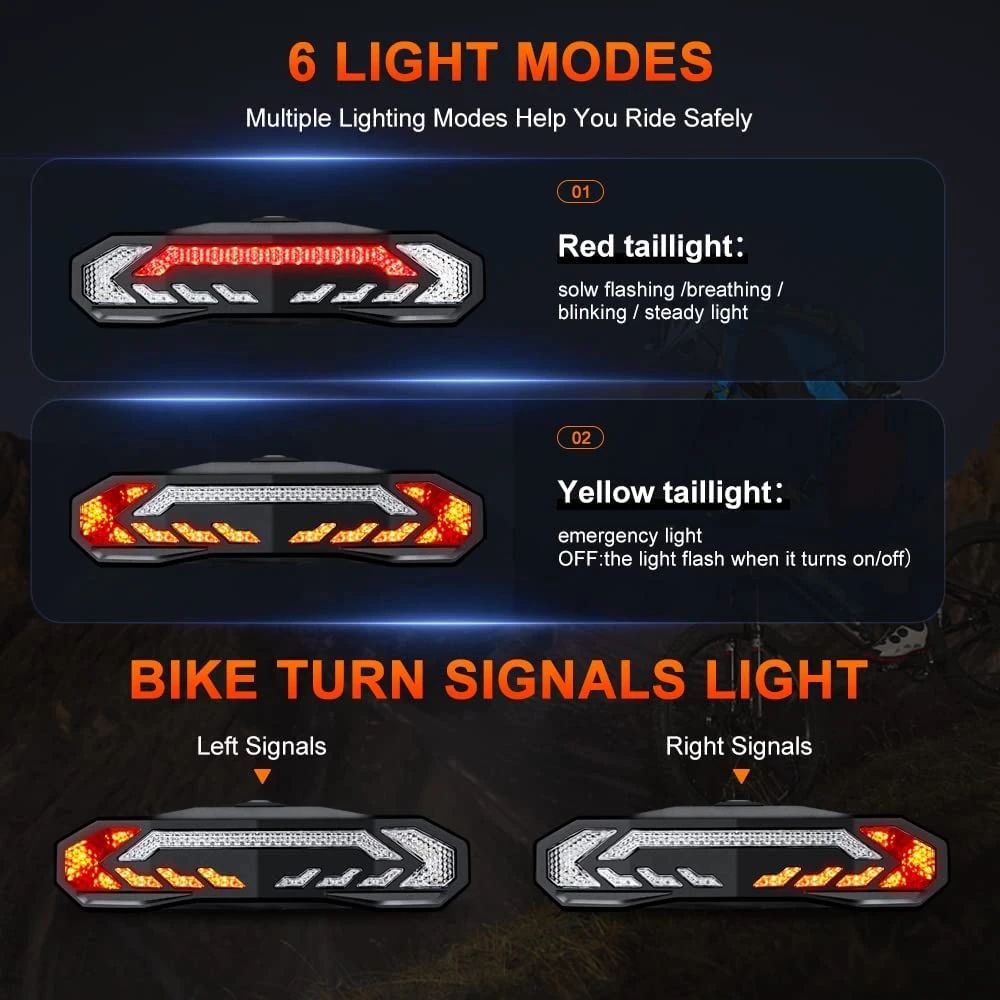 Smart Rear Light Alarm - BikeGuard™-Nora Luxe