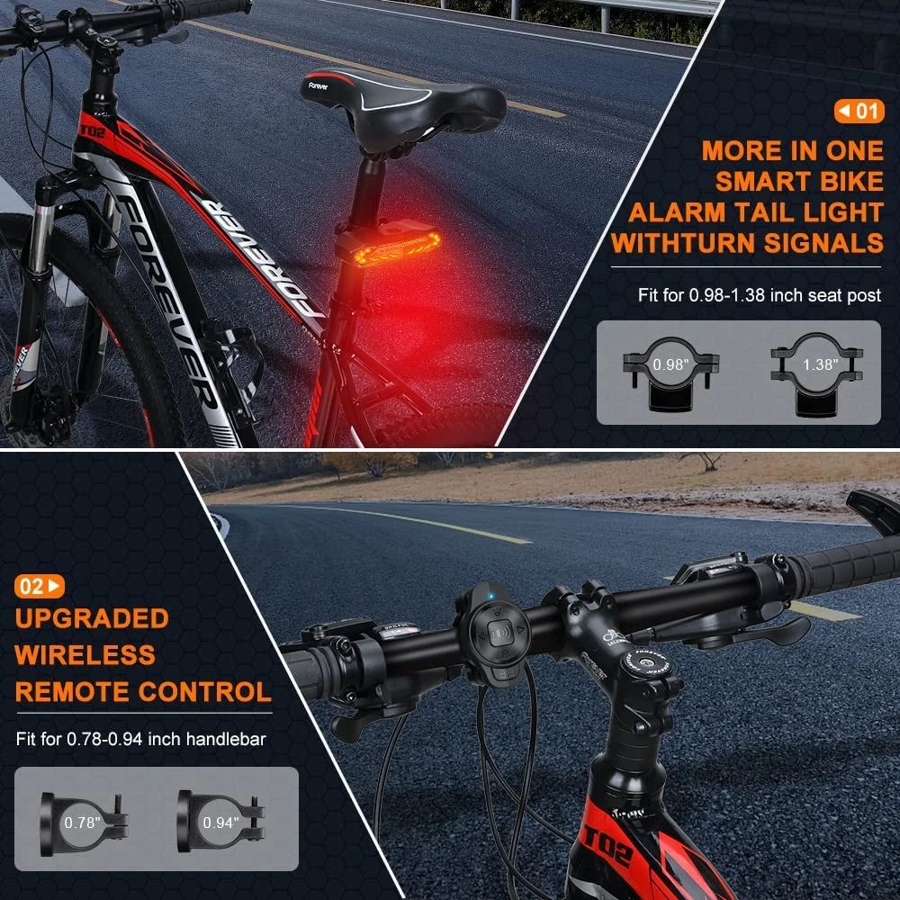 Smart Rear Light Alarm - BikeGuard™-Nora Luxe
