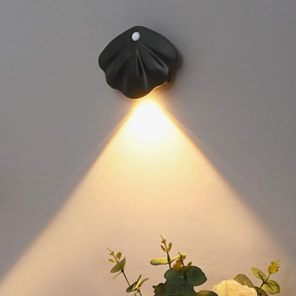 Smart Shell Motion Sensor Lamp - LumiMotion-Black-Nora Luxe
