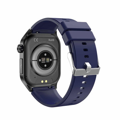 Smartwatch with ECG, Blood Sugar and Blood Pressure Monitoring - HealthSync-Blue-Nora Luxe