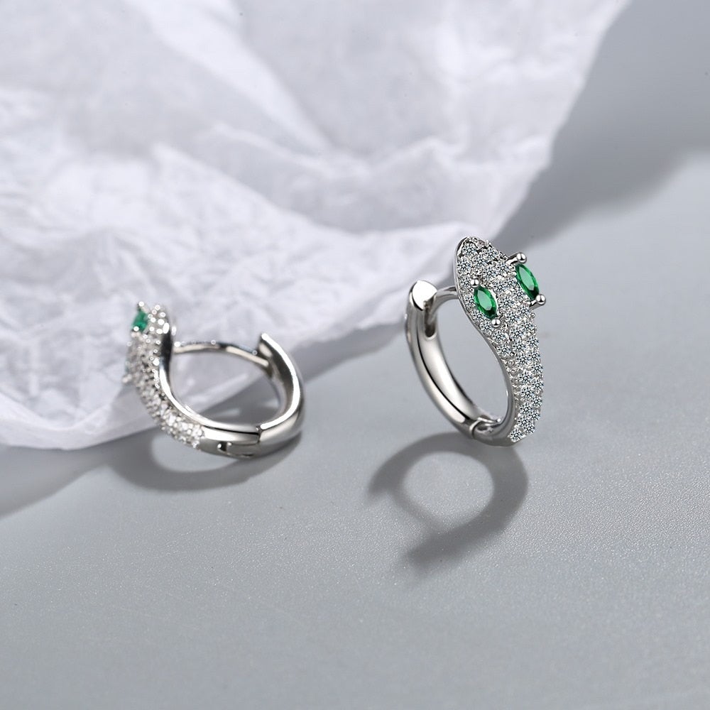 Snake Earrings made of 925 Sterling Silver - Leila-Nora Luxe