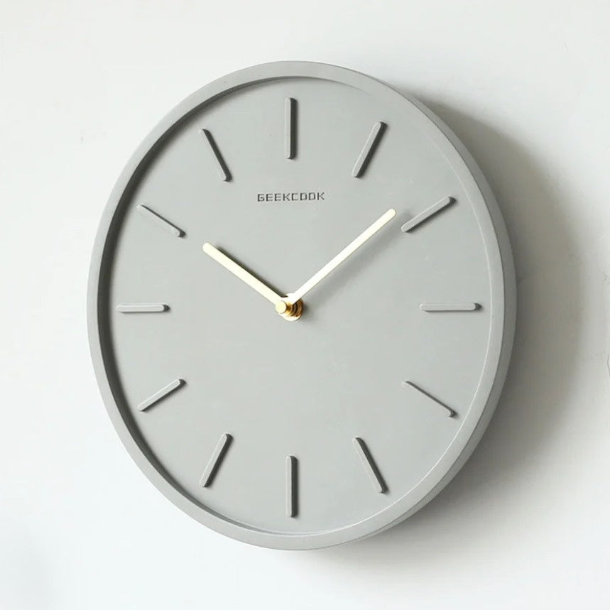 Modern Nordic Concrete Wall Clock - Pexav