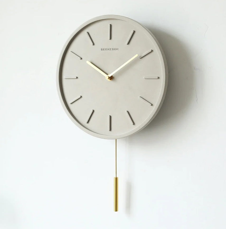 Modern Nordic Concrete Wall Clock