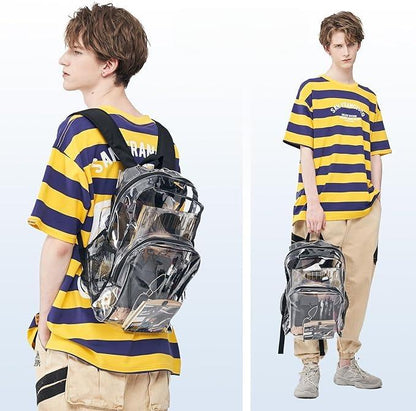 Tough Transparent School Backpack - Pexav