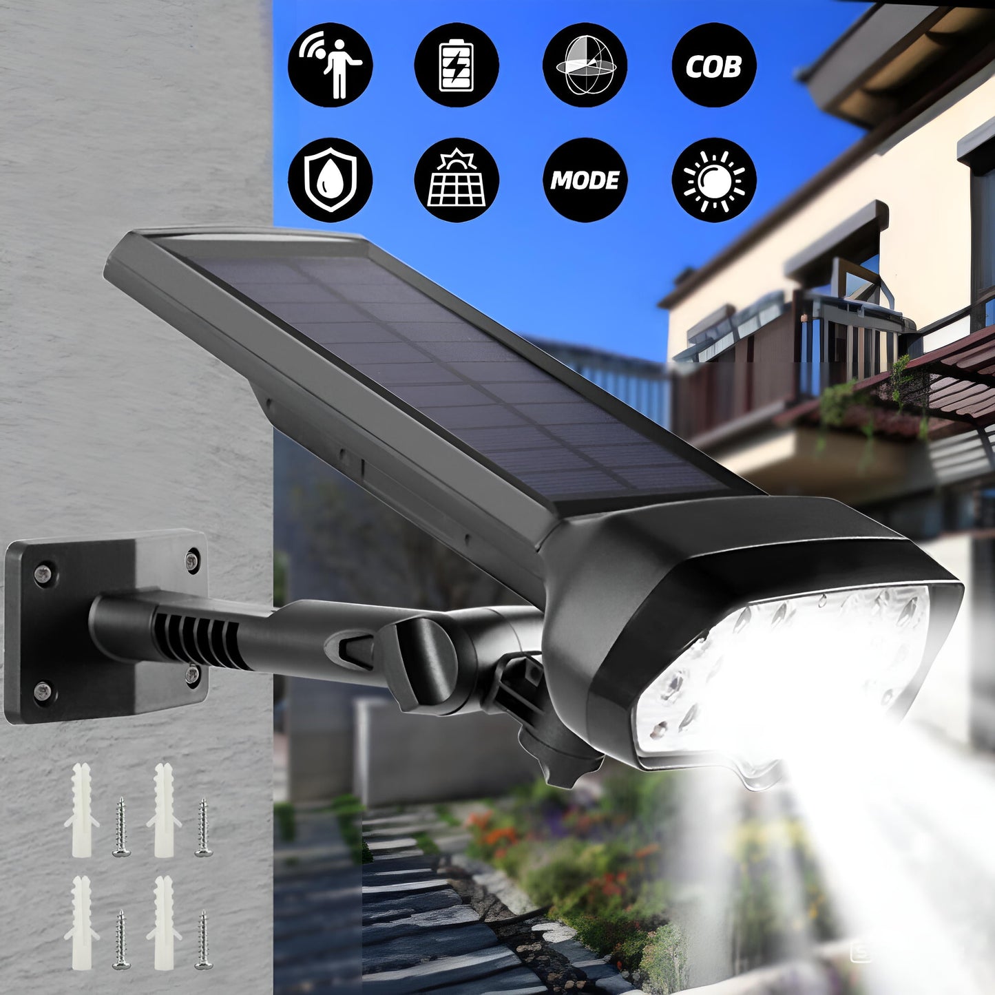 Bright Outdoor Motion Sensor Security Lights