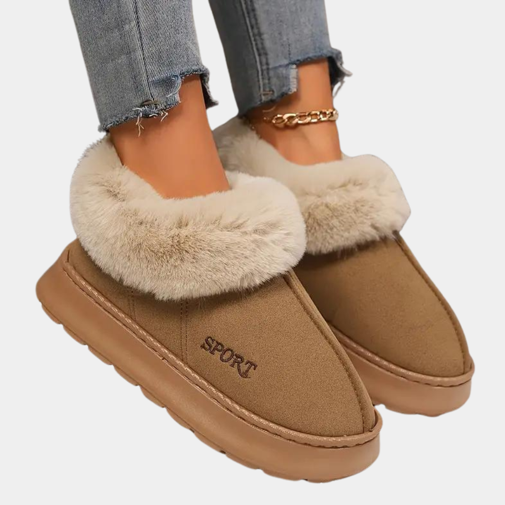 Soft and Warm Ladies Slippers - Nova-Black-3-Nora Luxe
