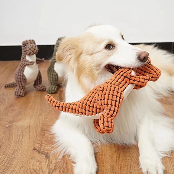 Soft Cuddly Dinosaur for Pets (Buy 1 Get 1 Free) - DinoPal-Green + Green-Nora Luxe