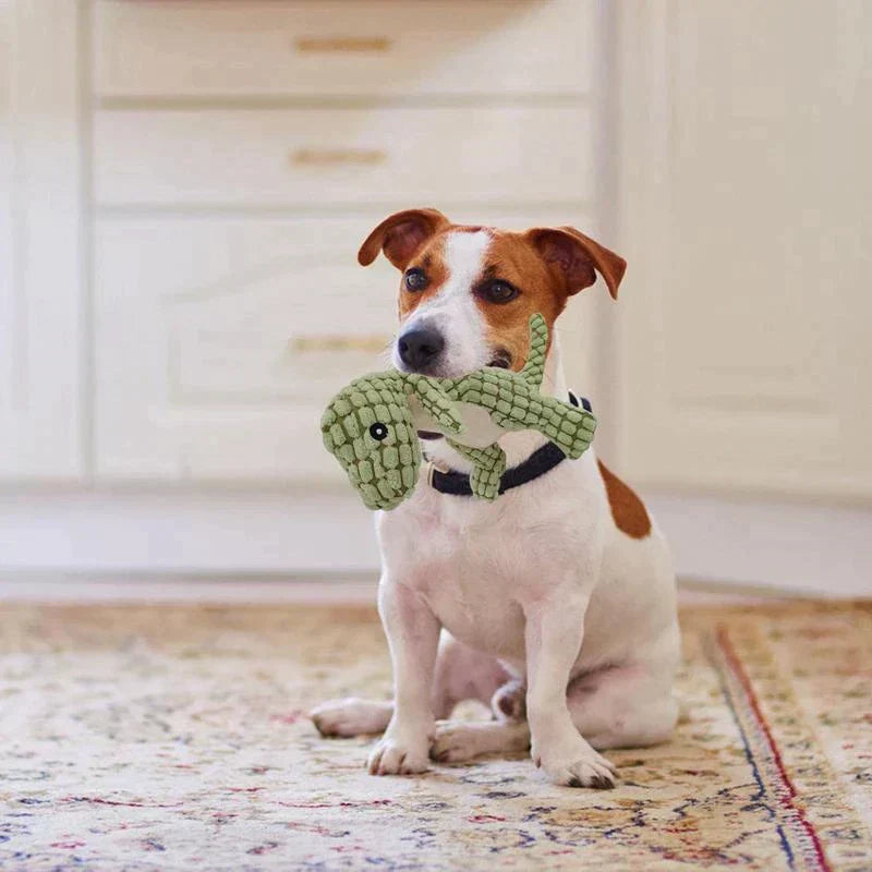 Soft Cuddly Dinosaur for Pets (Buy 1 Get 1 Free) - DinoPal-Green + Green-Nora Luxe