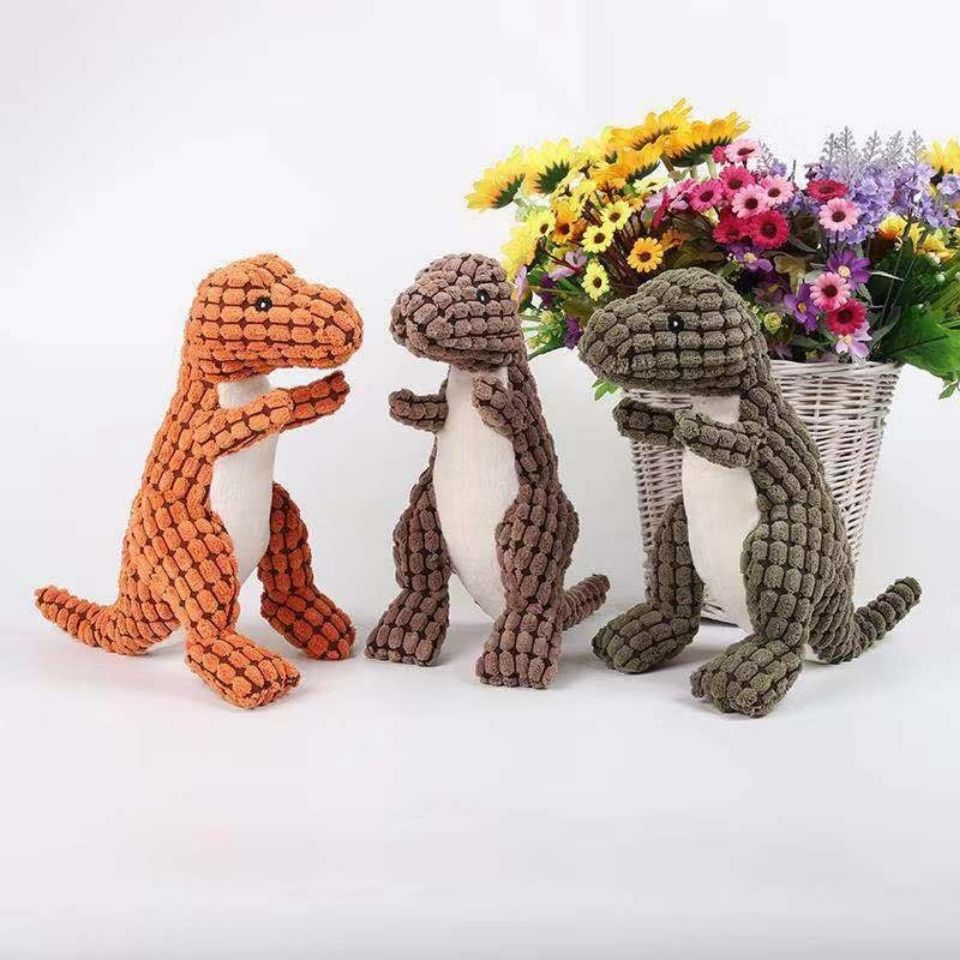 Soft Cuddly Dinosaur for Pets (Buy 1 Get 1 Free) - DinoPal-Green + Green-Nora Luxe