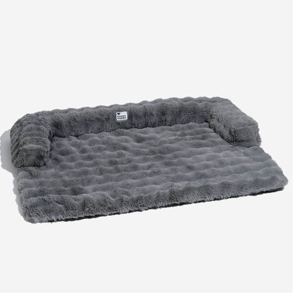 Soft Dog Bed - PlushNest-Gray-S-Nora Luxe