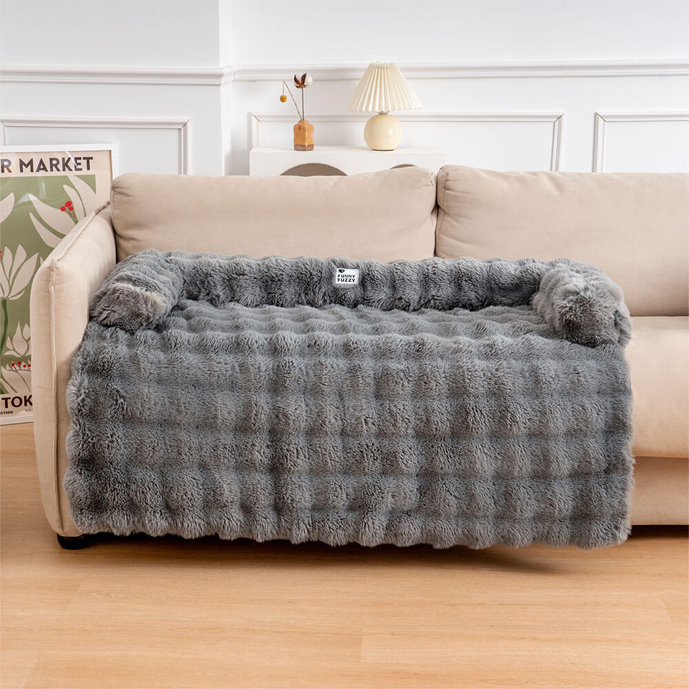 Soft Dog Bed - PlushNest-Gray-S-Nora Luxe