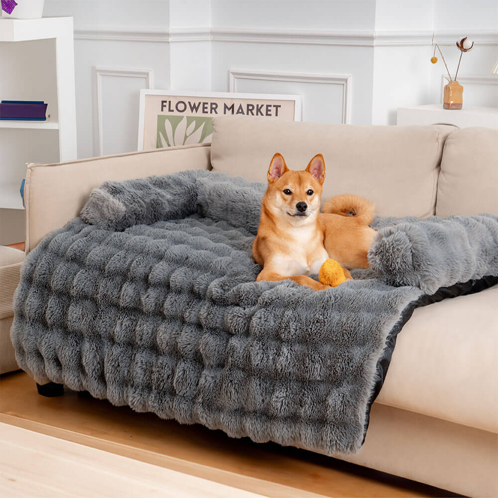 Soft Dog Bed - PlushNest-Gray-S-Nora Luxe