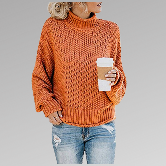 Cozy Crew Neck Women's Sweater Luna - Pexav