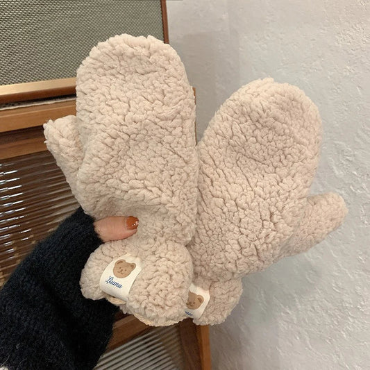 Warm Women's Fleece Gloves - Mila - Pexav