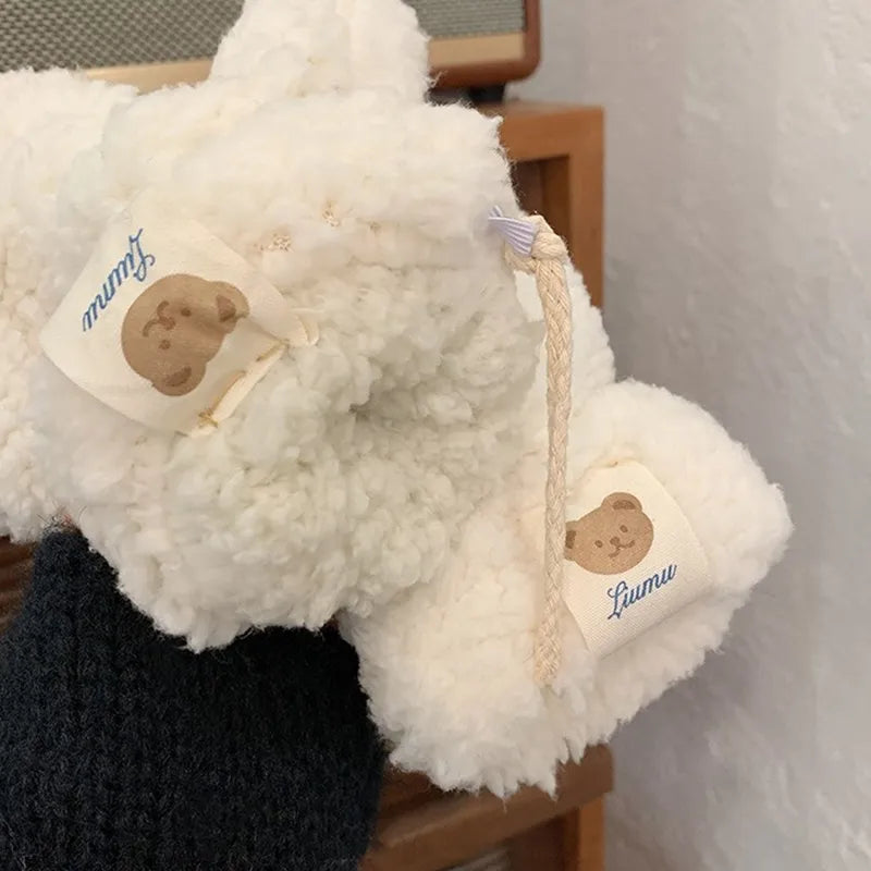 Soft Ladies Teddy Mittens - Mila-Khaki A-Nora Luxe