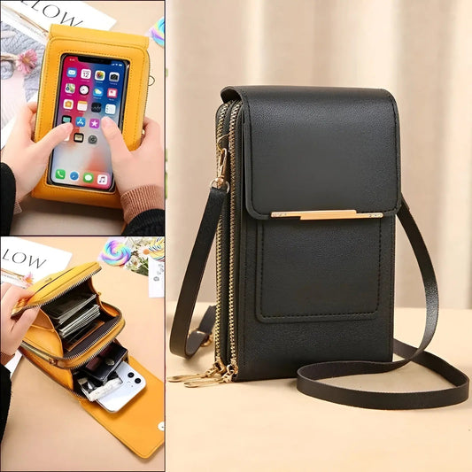 Secure Leather Crossbody Bag with Theft Proof Design - Pexav