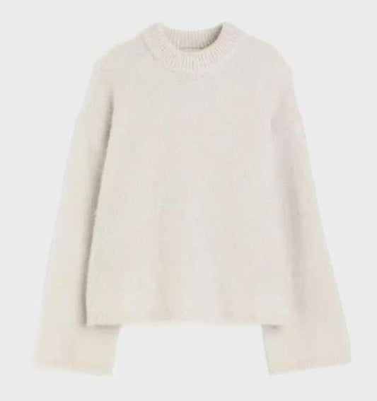 Classic Simple Mohair Ladies Sweater - Pexav
