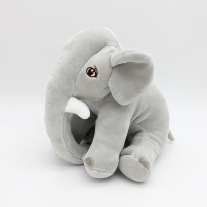 Soft Plush Elephant Cuddle Toy for Babies - TinyTrunk-Gray-Nora Luxe