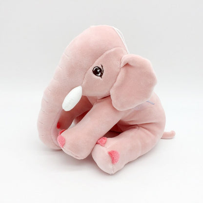 Soft Plush Elephant Cuddle Toy for Babies - TinyTrunk-Pink-Nora Luxe