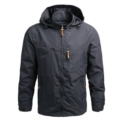 Softshell Jacket Wind & Waterproof - GentShield-Gray-S-Nora Luxe