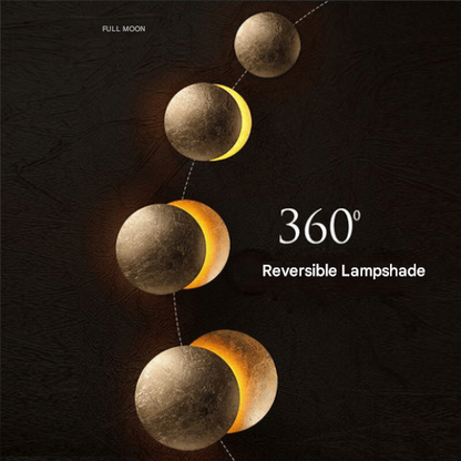 Solar Eclipse Wall Lamp - Solaris-Gold-7.87 inches-Nora Luxe