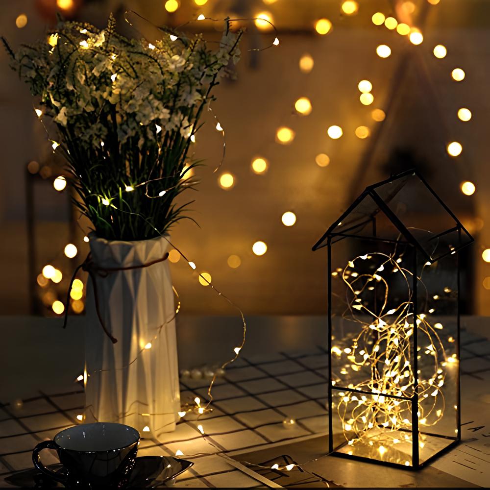 Solar Energy Ambient Lighting - SoliGlow-Warm-196.85 inches-Nora Luxe