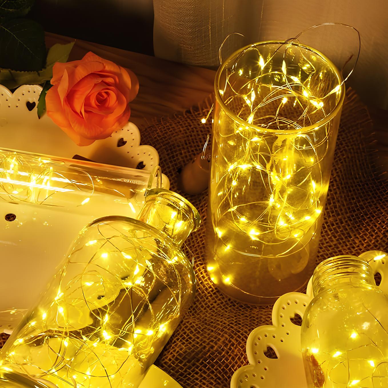 Solar Energy Ambient Lighting - SoliGlow-Warm-196.85 inches-Nora Luxe