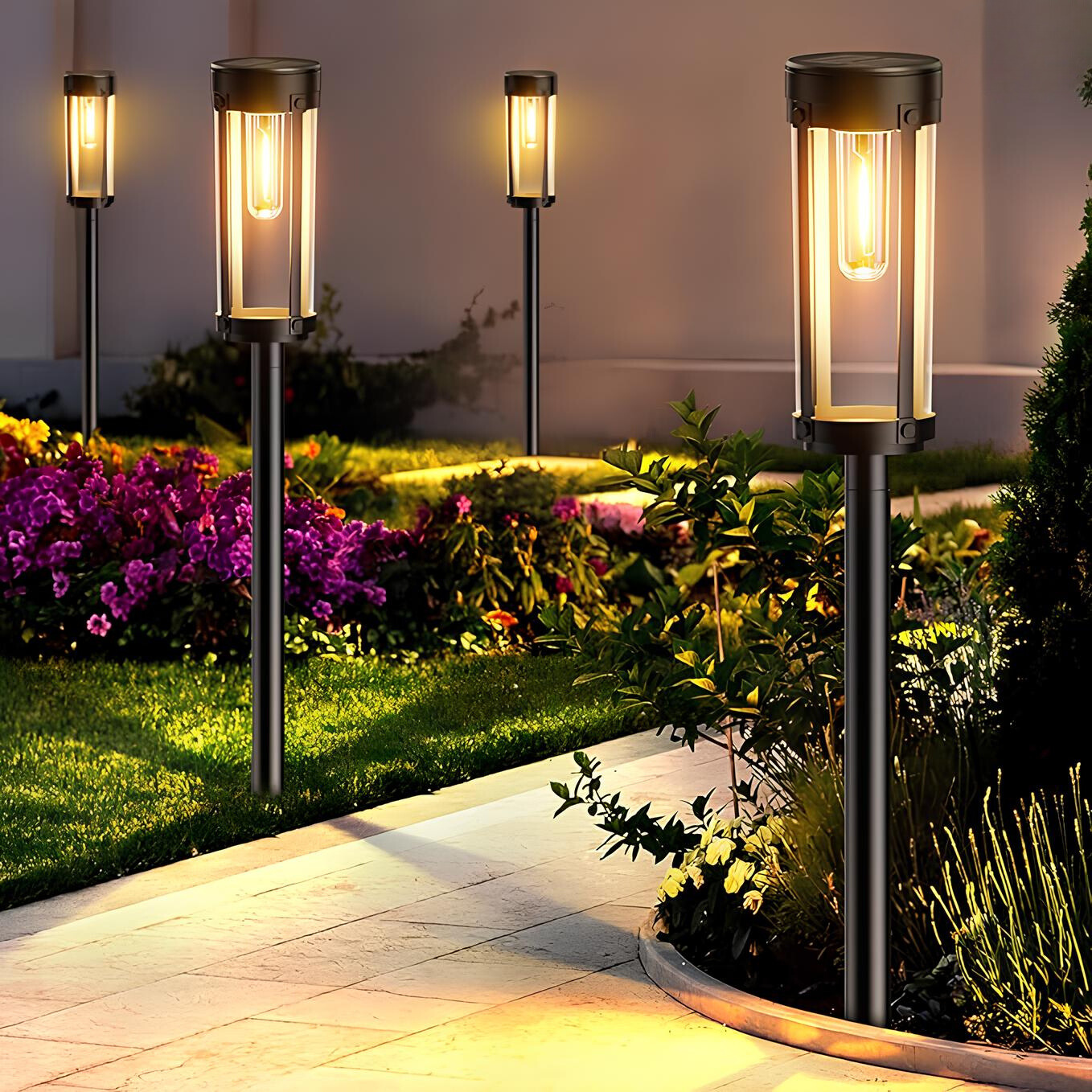 Bright Outdoor Solar Powered Torch - Pexav