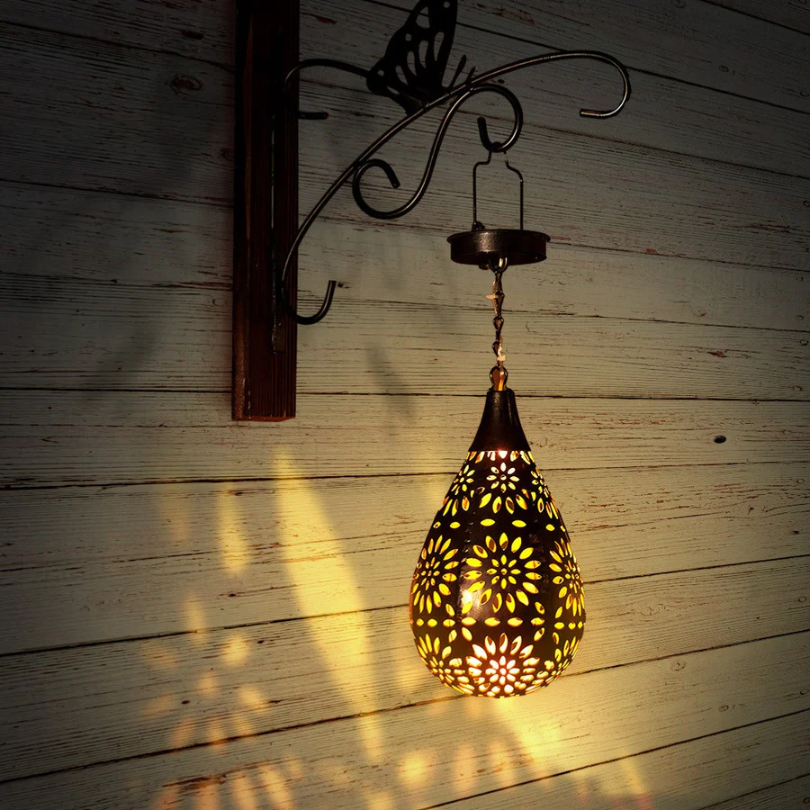 Bright Outdoor Solar Pendant Light - Pexav